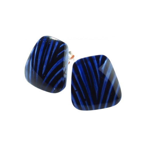 Earrings Blue Stud (20mm Tall)