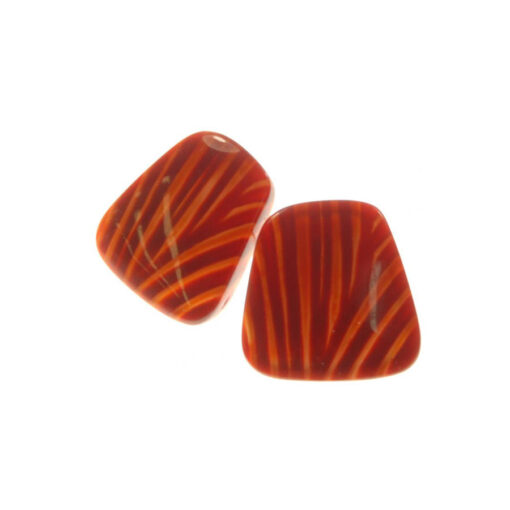 Earrings Orange Stud (20mm Tall)