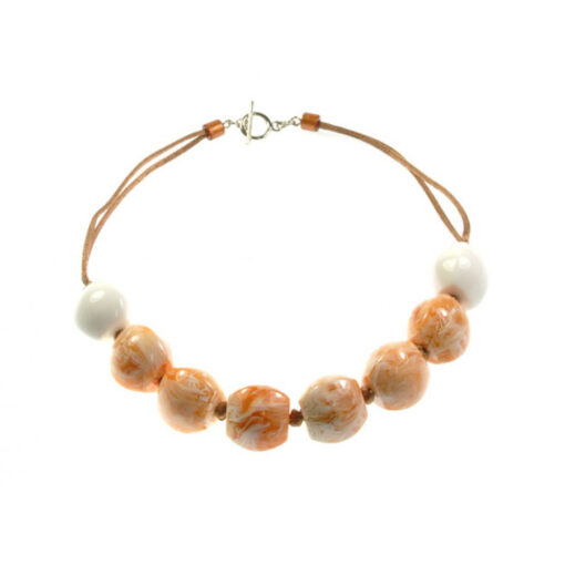 Necklace Cream T-Bar (50cm)