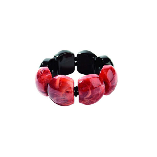 Bracelet Red Elastic Band (L) - Bead Size 3