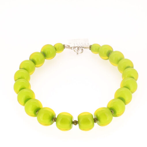 Necklace Green T-Bar 52cm (Bead size 3)