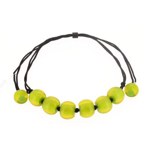 Necklace Green - Bead size 2 (Adjustable)