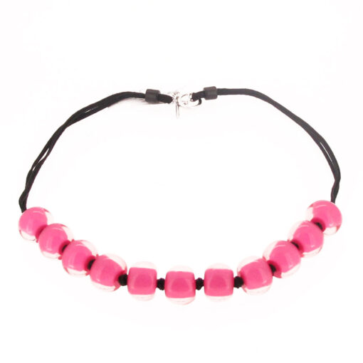 Necklace Pink T-Bar 52cm (Bead size 4)