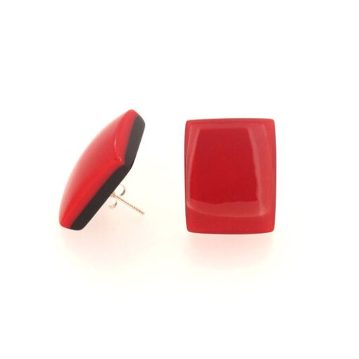 Earrings Red Studs (Bead Size 1)