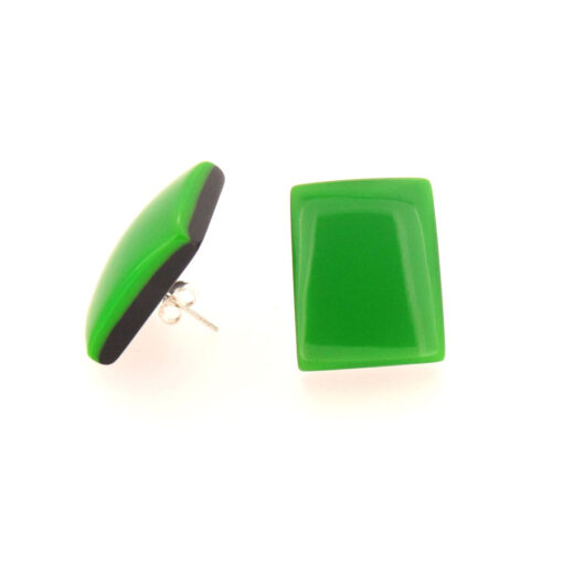 Earrings Green Studs (Bead Size 1)