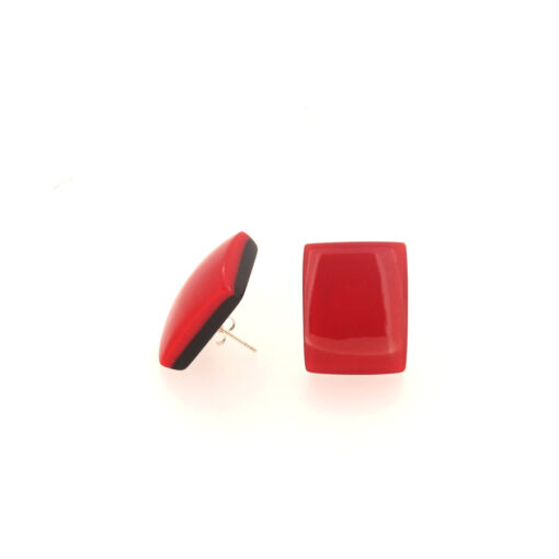 Earrings Red Studs (Bead Size 2)