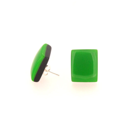 Earrings Green Studs (Bead Size 2)