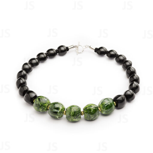 Necklace Green T-Bar (58cm)