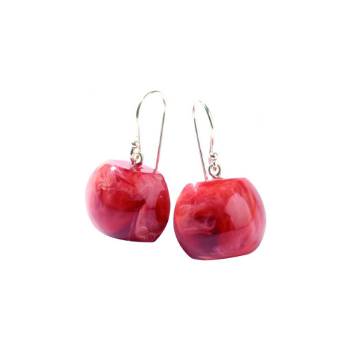 Earrings Red (Bead size 4)