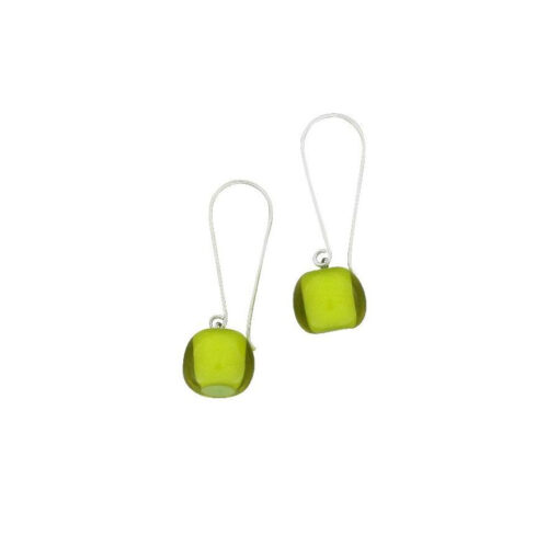 Earrings Green Bead size 5