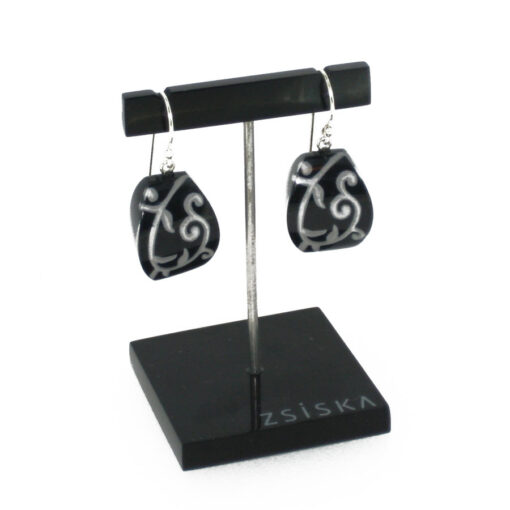 Earrings Black Ivy