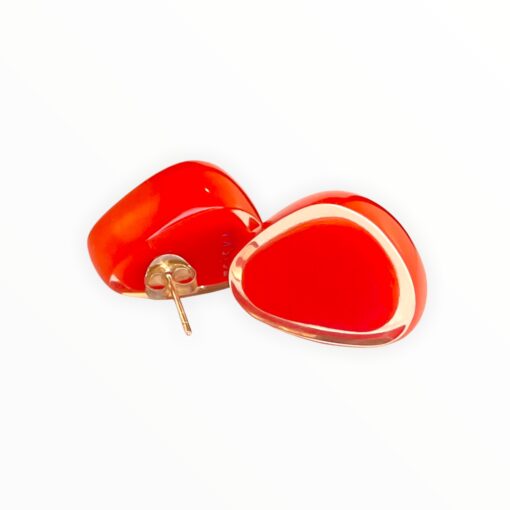 Earrings Stud Orange Melody (20mm Tall) - Image 2