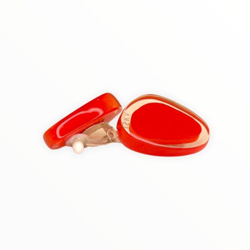 Earrings Orange Melody Clip (30mm Tall) - Image 2