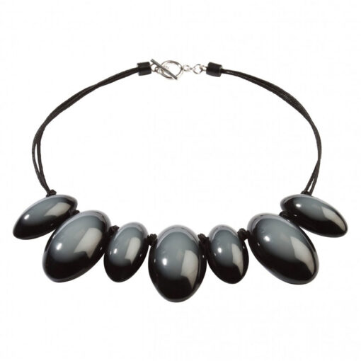 Necklace Black T-Bar (50cm)