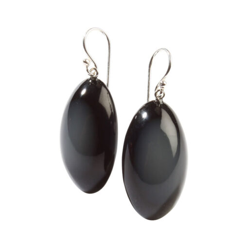 Earring Black (30mm x 15mm)