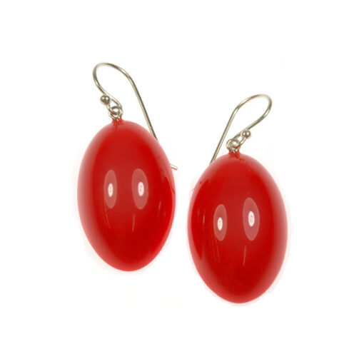 Earrings Red (30mm x 15mm)
