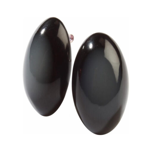 Earring Black Studs (30mm x 15mm)