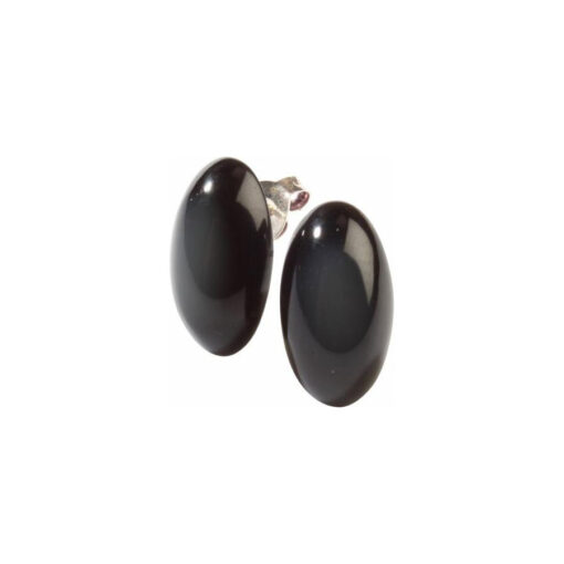 Earring Black Stud (20mm x 10mm)