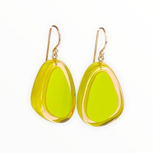 Earrings Lime Green Melody (30mm Tall)