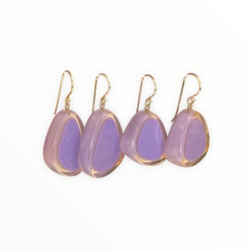 Earrings Light Purple Melody (20mm Tall) - Image 2