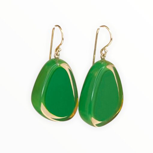 Earrings Green Melody (30mm Tall)