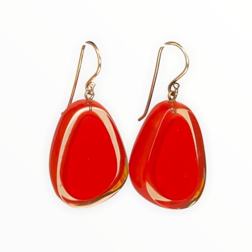 Earrings Red Melody (30mm Tall)