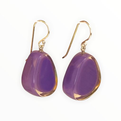 Earrings Purple Melody (20mm Tall)