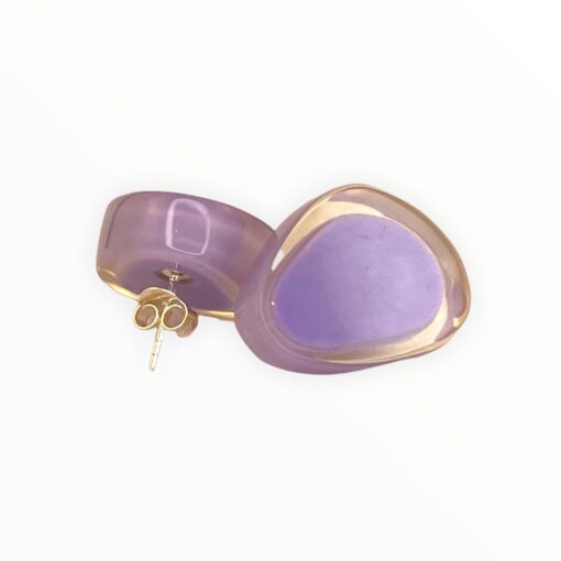 Earrings Stud Light Purple Melody (20mm Tall) - Image 2