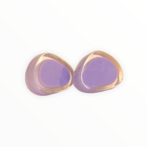 Earrings Stud Light Purple Melody (20mm Tall)