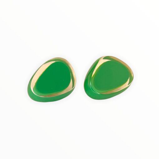 Earrings Green Melody Clip (30mm Tall) - Image 2