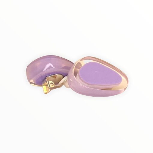 Earrings Light Purple Melody Clip (30mm Tall)