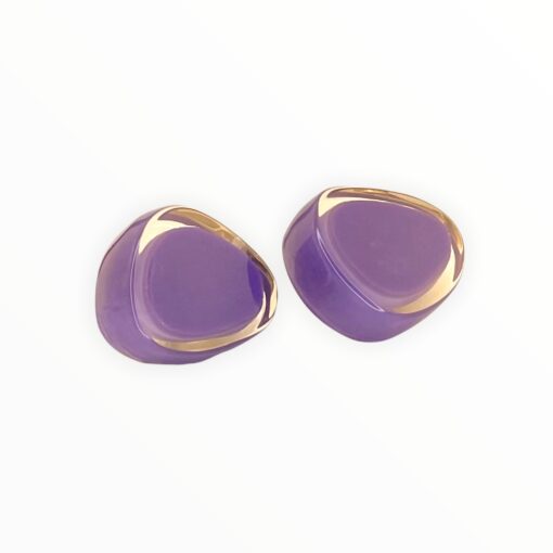Earrings Purple Melody Clip (30mm Tall) - Image 2