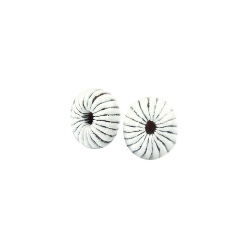 Earrings Pure White - Stud (15mm)