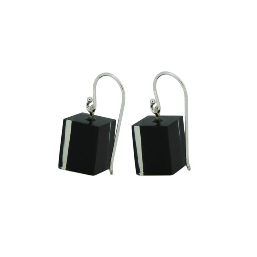 Earrings Square Black - Cube size 4