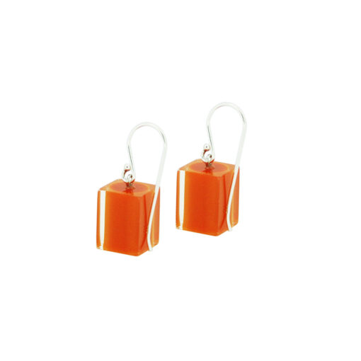 Earrings Square Lava - Cube size 4