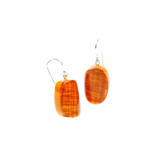 Earrings Lattice Orange