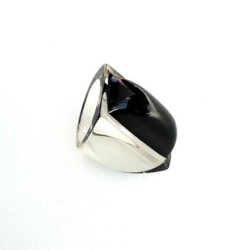 Ring Silver/Black (35mm x 18mm)