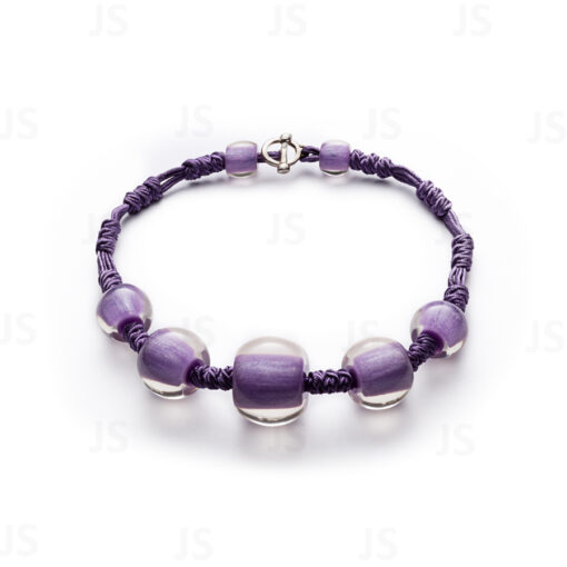 Necklace Purple 52cm Bead size 1-3