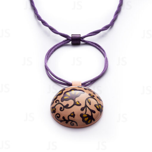 Necklace Blossom Purple/Pink Adjustable (55mm Tall)