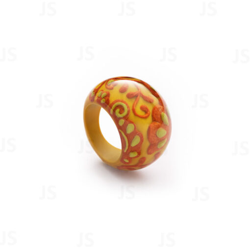 Ring Blossom Orange/Mustard