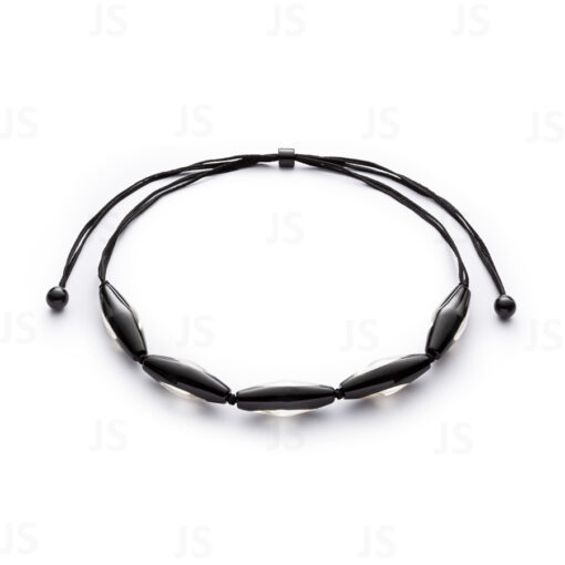 Necklace Black - Bullet Bead (Adjustable)