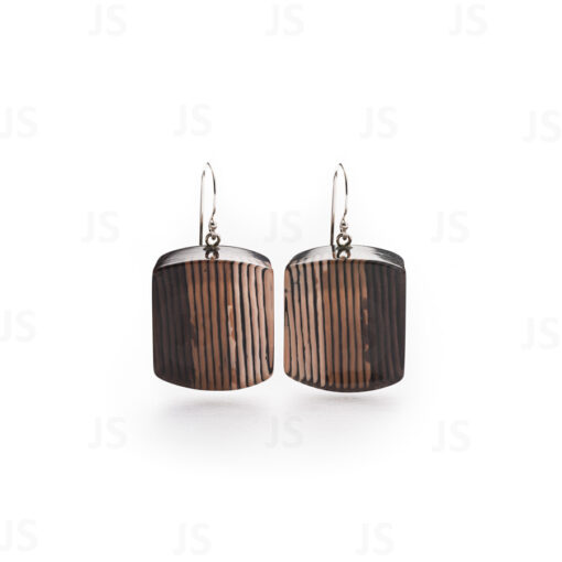 Earrings Zilk Brown (25mm)