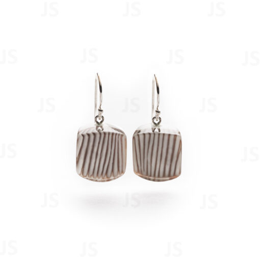 Earrings Zilk White (15mm)