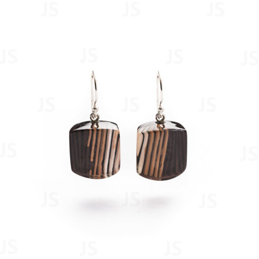 Earrings Zilk Brown (15mm)