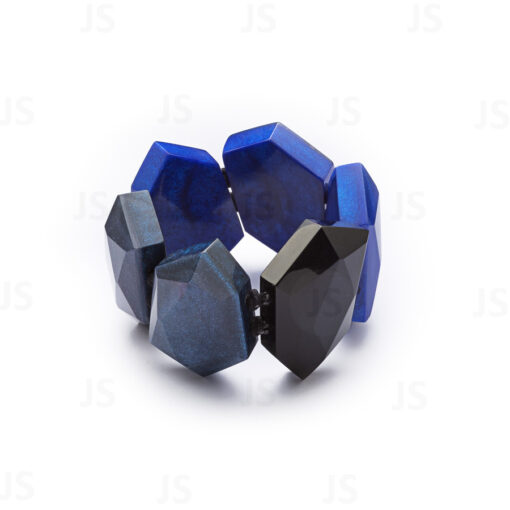 Bracelet Midnight Blue - Elastic band (45 mm Thick) Size Large