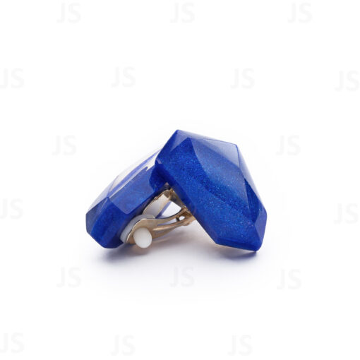 Earrings Clips Blue (30mm)