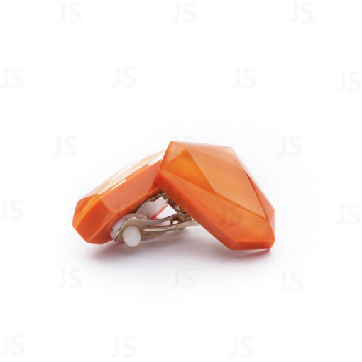Earrings Clips Orange (30mm)