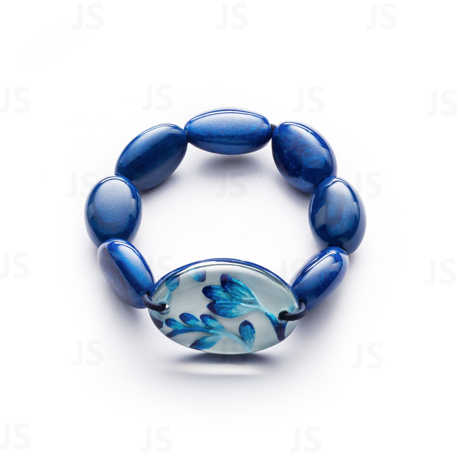 Bracelet Blue Elastic Band (L)