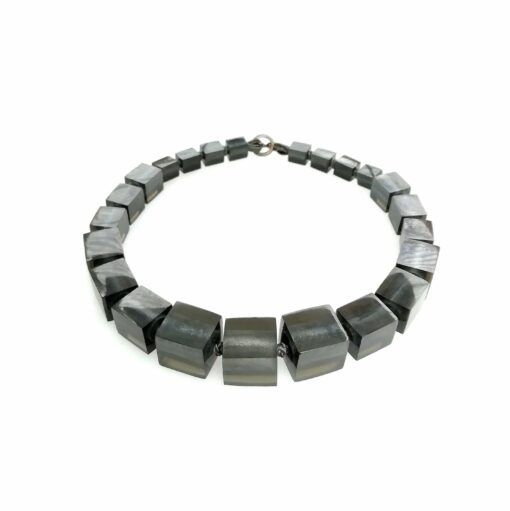 Necklace Grey T-Bar (56cm) Bead Size 1-4
