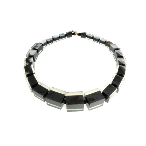 Necklace Black T-Bar (56cm) Bead Size 1-4